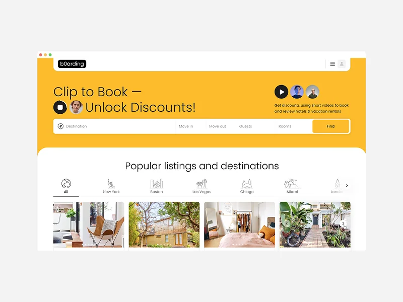b0arding — Marketplace for house sharing listing
