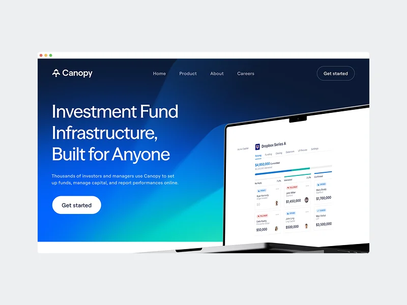 Canopy — Investment SaaS for VCs and fund managers