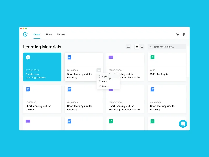 eAuthor — Web platform for corporate learning