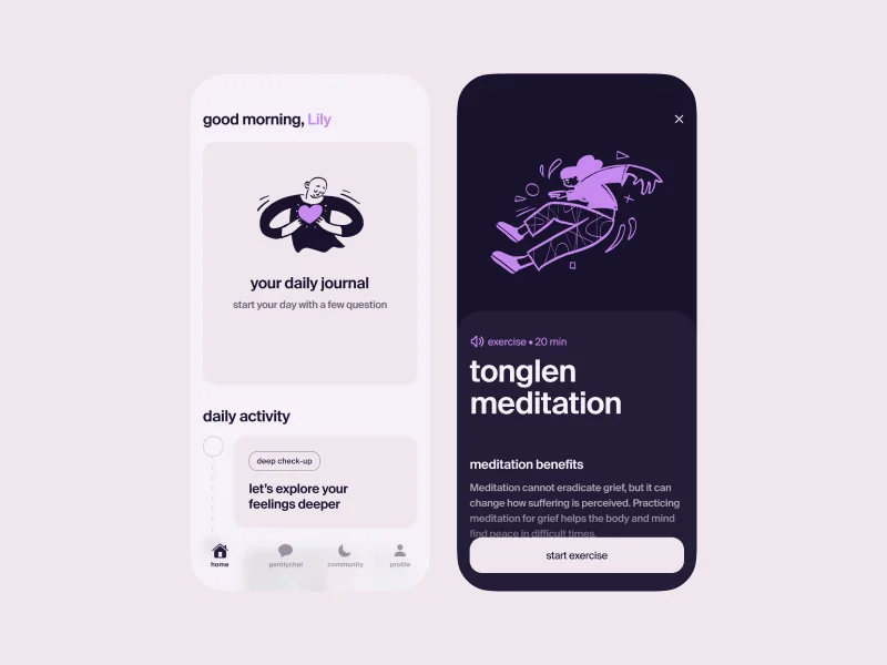 Gently — Mobile app for grief support