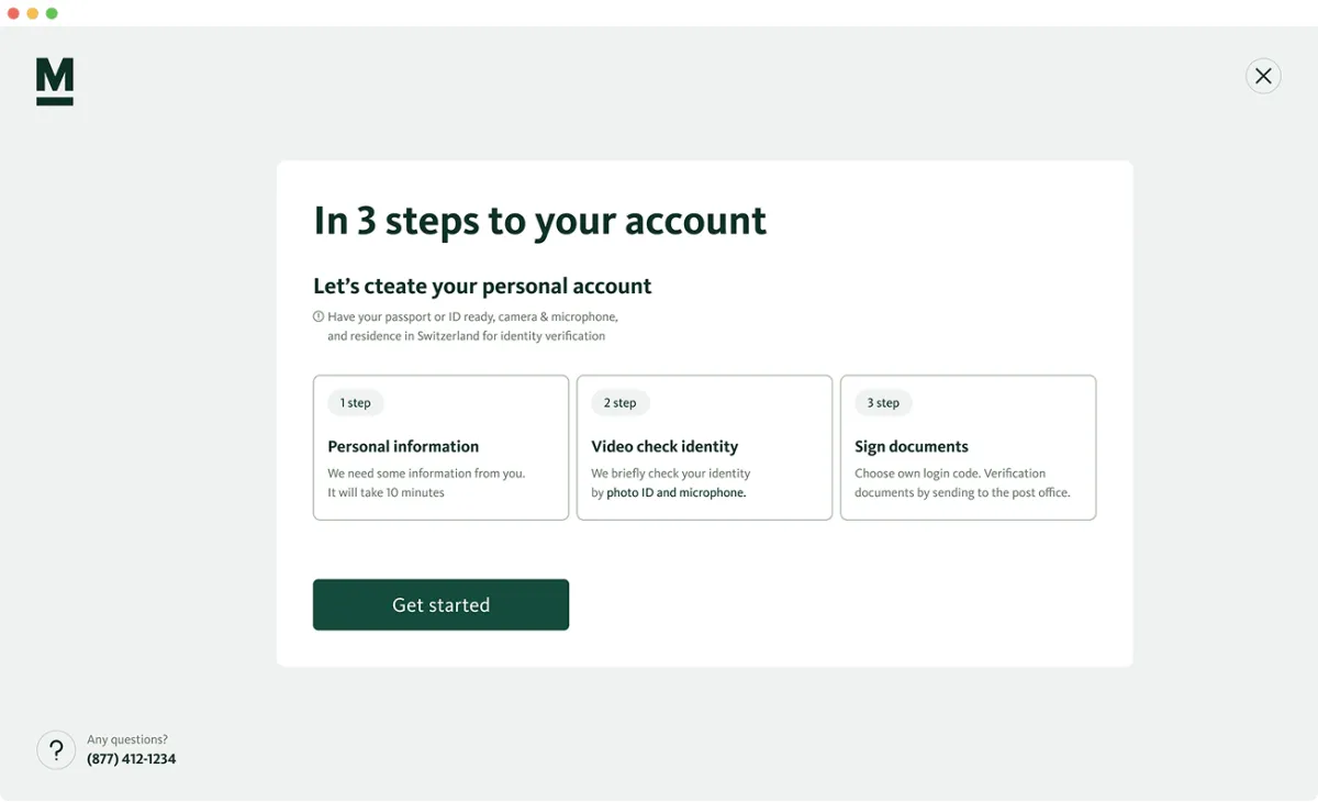 Migros Bank — Onboarding redesign for a digital banking platform