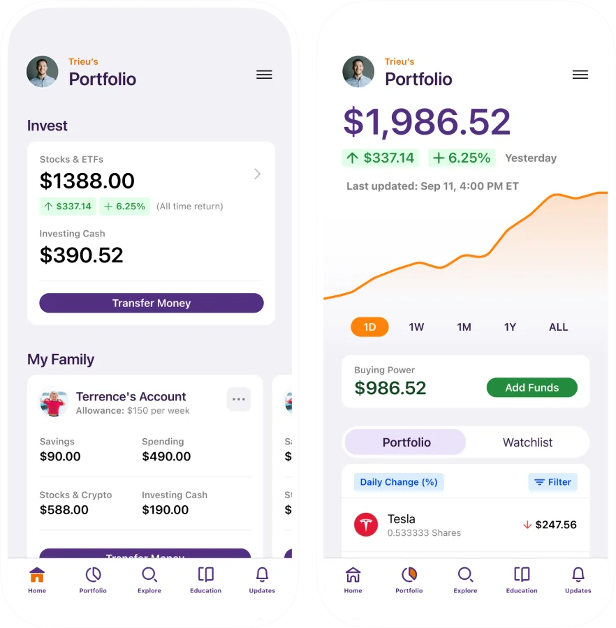 Stockpile — Redesign and growth design for a fintech app, before redesign